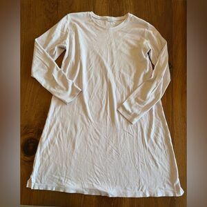 LAKE night gown S Pima cotton purple lavender white strip smoke pet free EUC